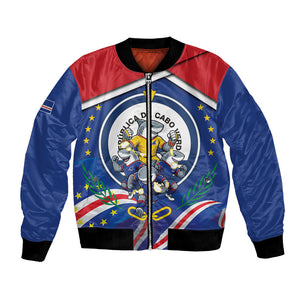 Cape Verde 2026 Football Bomber Jacket Orgulho Tubaroes Azuis Make History