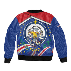 Cape Verde 2026 Football Bomber Jacket Orgulho Tubaroes Azuis Make History