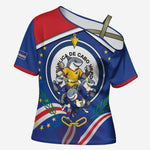Cape Verde 2026 Football Cross Shoulder Shirt Orgulho Tubaroes Azuis Make History