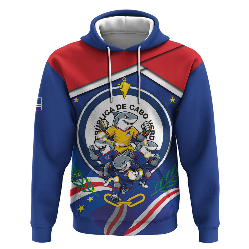 Cape Verde 2026 Football Hoodie Orgulho Tubaroes Azuis Make History
