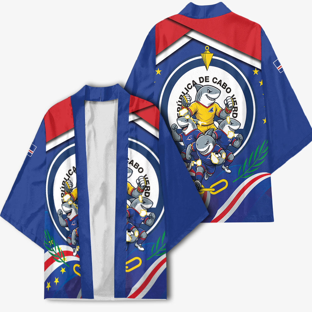 Cape Verde 2026 Football Kimono Orgulho Tubaroes Azuis Make History