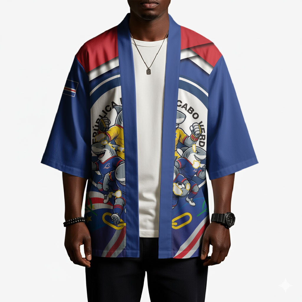 Cape Verde 2026 Football Kimono Orgulho Tubaroes Azuis Make History