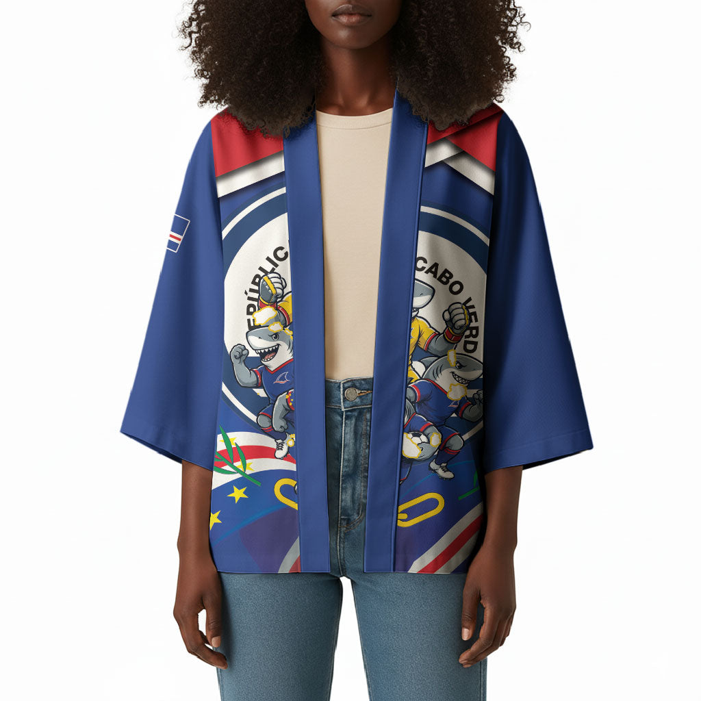 Cape Verde 2026 Football Kimono Orgulho Tubaroes Azuis Make History