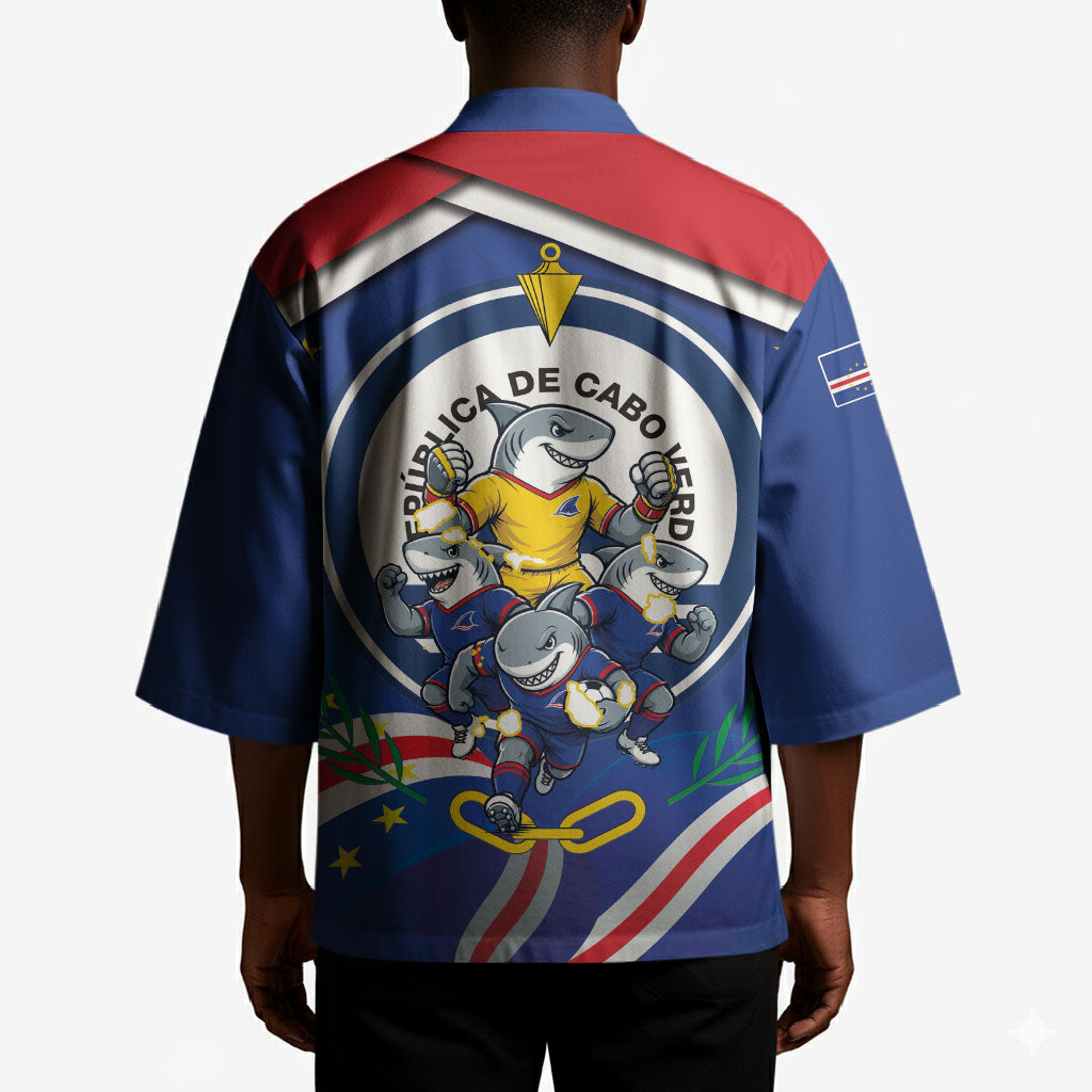 Cape Verde 2026 Football Kimono Orgulho Tubaroes Azuis Make History