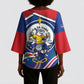 Cape Verde 2026 Football Kimono Sleeve Blouse Orgulho Tubaroes Azuis Make History