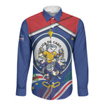 Cape Verde 2026 Football Long Sleeve Button Shirt Orgulho Tubaroes Azuis Make History