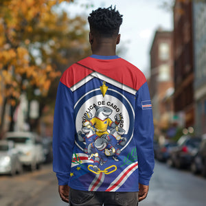 Cape Verde 2026 Football Long Sleeve Shirt Orgulho Tubaroes Azuis Make History