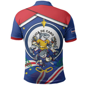 Cape Verde 2026 Football Polo Shirt Orgulho Tubaroes Azuis Make History