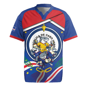 Cape Verde 2026 Football Rugby Jersey Orgulho Tubaroes Azuis Make History
