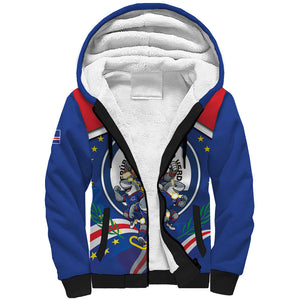 Cape Verde 2026 Football Sherpa Hoodie Orgulho Tubaroes Azuis Make History