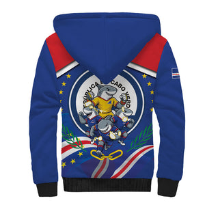 Cape Verde 2026 Football Sherpa Hoodie Orgulho Tubaroes Azuis Make History