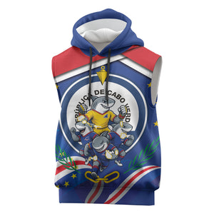 Cape Verde 2026 Football Sleeveless Hoodie Orgulho Tubaroes Azuis Make History