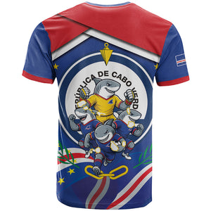 Cape Verde 2026 Football T shirt Orgulho Tubaroes Azuis Make History