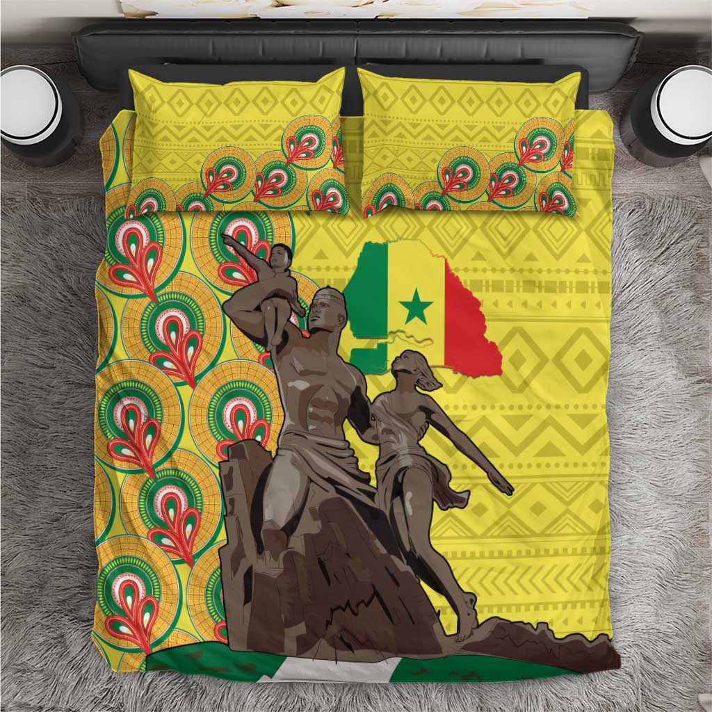 Senegal Monument de la Renaissance Bedding Set Africaine Ankara Pattern