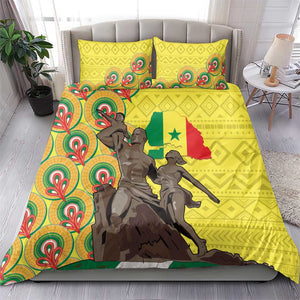 Senegal Monument de la Renaissance Bedding Set Africaine Ankara Pattern