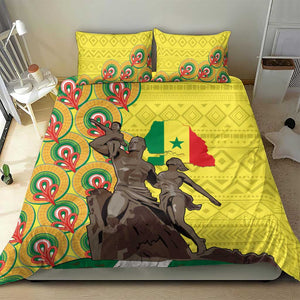 Senegal Monument de la Renaissance Bedding Set Africaine Ankara Pattern