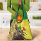 Senegal Monument de la Renaissance Grocery Bag Africaine Ankara Pattern