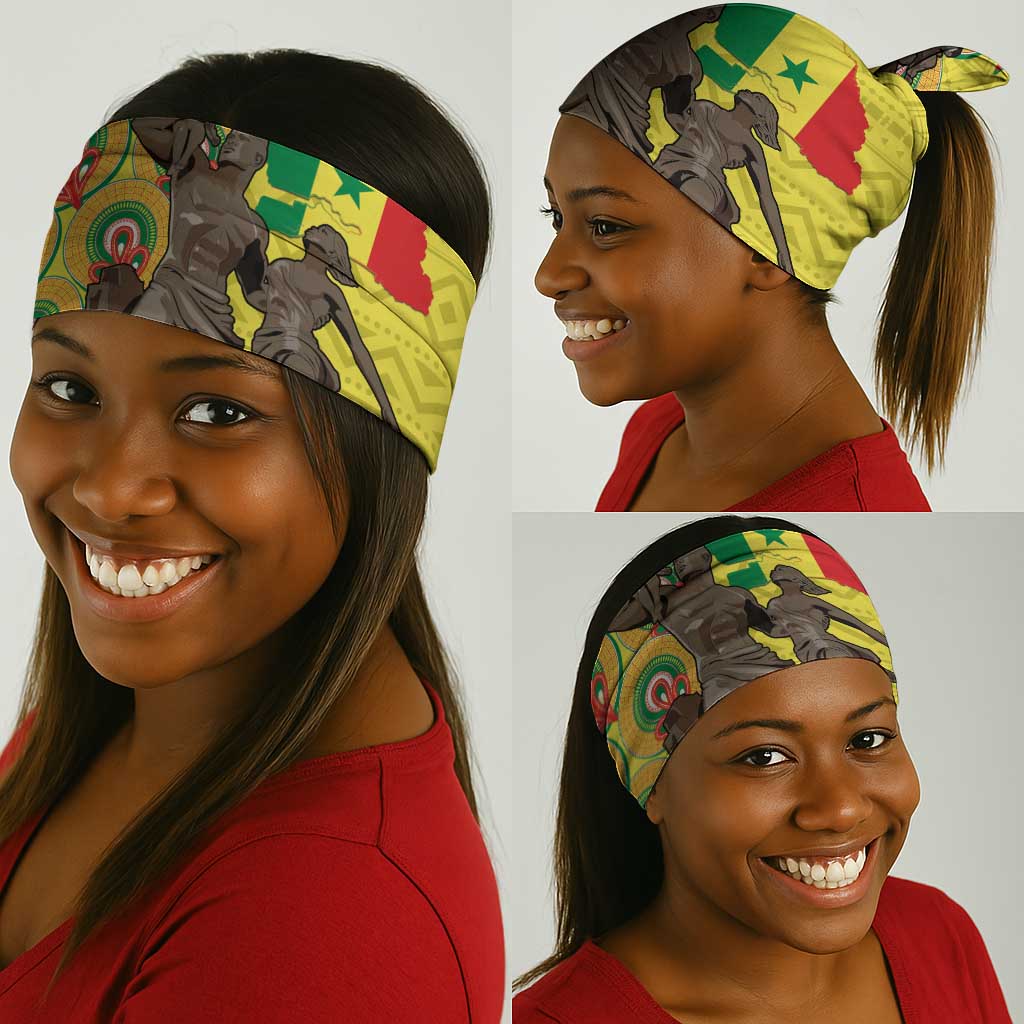 Senegal Monument de la Renaissance Neck Gaiter Africaine Ankara Pattern LT14