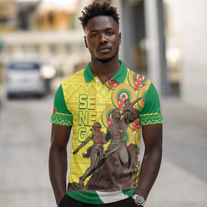 Senegal Monument de la Renaissance Polo Shirt Africaine Ankara Pattern