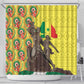 Senegal Monument de la Renaissance Shower Curtain Africaine Ankara Pattern