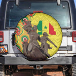 Senegal Monument de la Renaissance Spare Tire Cover Africaine Ankara Pattern