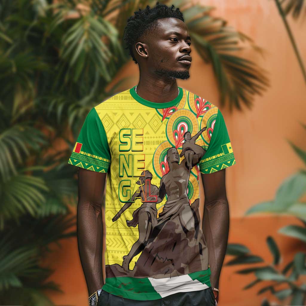 Senegal Monument de la Renaissance T shirt Africaine Ankara Pattern