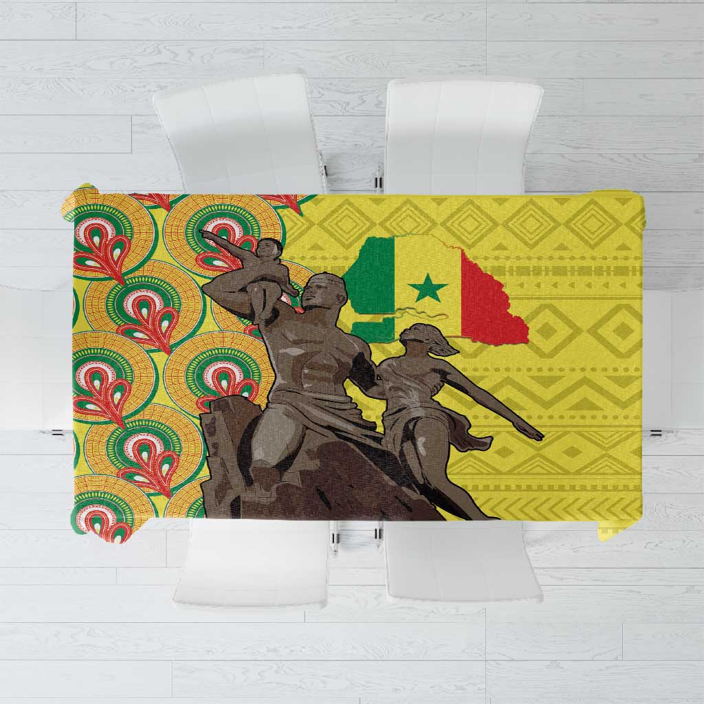 Senegal Monument de la Renaissance Tablecloth Africaine Ankara Pattern