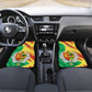 Afro Senegal Independence Day Car Mats Coat Of Arms Grunge Style
