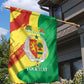 Afro Senegal Independence Day Garden Flag Coat Of Arms Grunge Style
