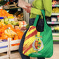 Afro Senegal Independence Day Grocery Bag Coat Of Arms Grunge Style