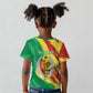 Afro Senegal Independence Day Kid T shirt Coat Of Arms Grunge Style
