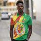 Afro Senegal Independence Day Polo Shirt Coat Of Arms Grunge Style