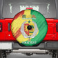 Afro Senegal Independence Day Spare Tire Cover Coat Of Arms Grunge Style