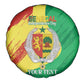 Afro Senegal Independence Day Spare Tire Cover Coat Of Arms Grunge Style