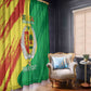 Afro Senegal Independence Day Window Curtain Coat Of Arms Grunge Style