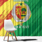 Afro Senegal Independence Day Window Curtain Coat Of Arms Grunge Style