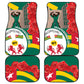 Republique Togolaise Monument de l'Independance Car Mats African Pinkish Rose Coat Of Arms