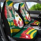 Republique Togolaise Monument de l'Independance Car Seat Cover African Pinkish Rose Coat Of Arms