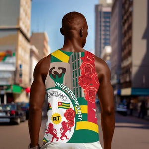 Republique Togolaise Monument de l'Independance Men Tank Top African Pinkish Rose Coat Of Arms