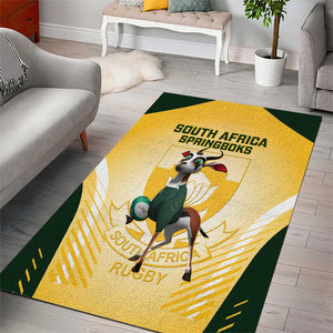 South Africa Rugby Area Rug Cute Springboks Mascot