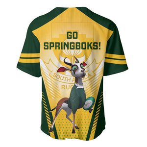 South Africa Rugby Baseball Jersey Cute Springboks Mascot