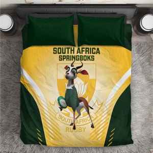 South Africa Rugby Bedding Set Cute Springboks Mascot