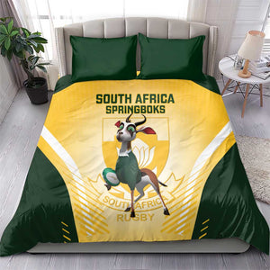 South Africa Rugby Bedding Set Cute Springboks Mascot