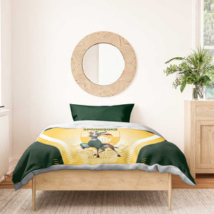 South Africa Rugby Bedding Set Cute Springboks Mascot