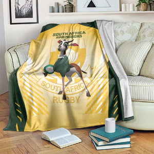 South Africa Rugby Blanket Cute Springboks Mascot