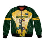South Africa Rugby Bomber Jacket Cute Springboks Mascot