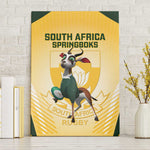 South Africa Rugby Canvas Wall Art Cute Springboks Mascot