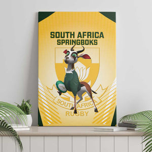 South Africa Rugby Canvas Wall Art Cute Springboks Mascot