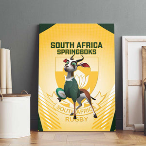 South Africa Rugby Canvas Wall Art Cute Springboks Mascot