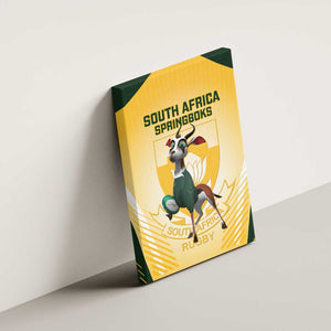 South Africa Rugby Canvas Wall Art Cute Springboks Mascot